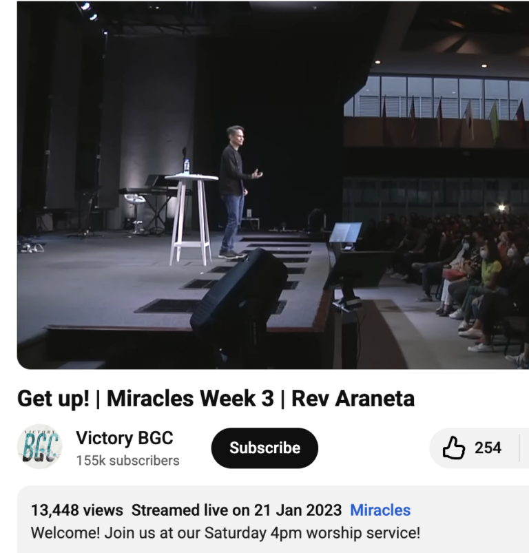Jan 21, 2023 Sat Service Victory BGC